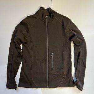 Ibex Women’s Merino Wool Shak - Brown- Medium - full zip - very gently worn